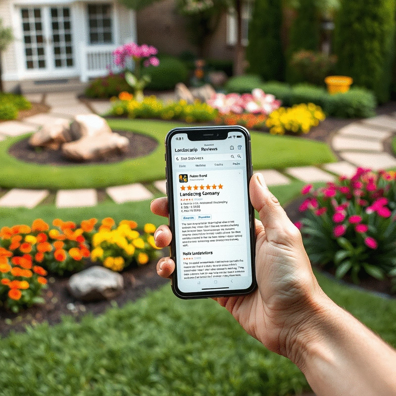 steps to check landscaping company reviews