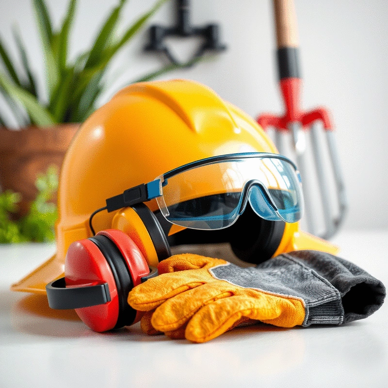 importance of safety equipment in landscaping projects